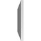 Ekena Millwork Vertical Surface Mount PVC Gable Vent: Non-Functional, w/3-1/2"W x 1"H, Standard Frame, 40"W x 16"H GVPVE40X1601SN - alternate 5